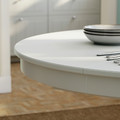 ROSENTORP / ROSENTORP Table and 4 chairs, white/Kilanda light beige white, 110/155 cm