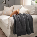 HUMLEMOTT Throw, anthracite, 130x170 cm