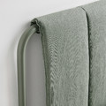 TÄLLÅSEN Upholstered bed frame with mattress, Kulsta grey-green/Åkrehamn firm, 160x200 cm
