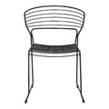 Dining Chair Hilly, black