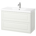 TÄNNFORSEN / ORRSJÖN Wash-stnd w drawers/wash-basin/tap, white, 102x49x69 cm