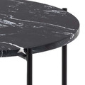 Coffee Table Avila, high, black marble