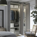 PAX / GULLABERG Wardrobe combination, white/grey, 150x60x236 cm