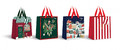 Premium Christmas Gift Bag, Medium, 18x23x10 cm, set