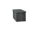 Pouffe Intesi Velse, velvet, black