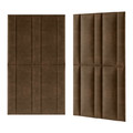 Upholstered Wall Panel Stegu Mollis Rectangle 90 x 30 cm, dark brown