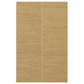 VOXTORP 2-p door f corner base cabinet set, right-hand/oak effect, 25x80 cm
