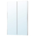 LETTAN Mirror cabinet with doors, mirror effect/mirror glass, 60x15x95 cm
