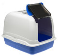 Ferplast Litterbox for Large Cats Maxi Bella, white-blue