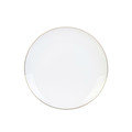 Plate Pearl Gold 20cm, white