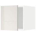 METOD Top cabinet, white/Ringhult light grey, 40x40 cm