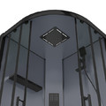 GoodHome Hydromassage Shower Cabin Beloya 90 cm, black