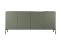 Four-Door Cabinet with Drawer Unit Sonatia 200cm, olive