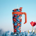 Thermal Mug Miami Floral, red