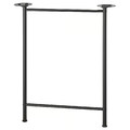 LAGKAPTEN / SPÄND Desk, white/black, 140x60 cm
