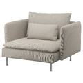 SÖDERHAMN Armchair, Fridtuna light beige