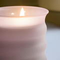JUVELTRAST Scented candle in glass, Red berries pink, 50 hr