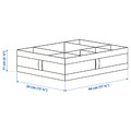 SKUBB Box with compartments, white, 44x34x11 cm