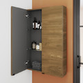 GoodHome Bathroom Wall Cabinet Imandra 60 x 90 x 15 cm, walnut