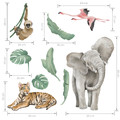 Wall Sticker Set - Safari Animals I