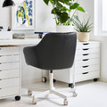 TOSSBERG / MALSKÄR Swivel chair, Grann black/white