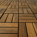 RUNNEN Floor decking, outdoor, acacia, 0.81 m², 9 pack