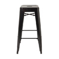 GoodHome Bar Stool Branza, black