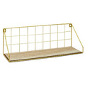 Wall Shelf Canard, natural/gold