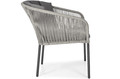 Outdoor Chair VICTORIA, black-grey