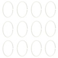 HASSJÖN Shower curtain ring, white