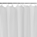 Shower Curtain GoodHome Koros 180 x 200 cm, white