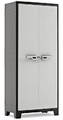 Outdoor/Workshop High Cabinet, Multi-use, XL tall, black-grey