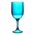 Plastic Wine Glass 340ml, blue