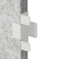 SIDORNA Connector set, grey, 3pcs