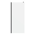 GoodHome Walk-in Shower Panel Beloya 80 cm, transparent/black