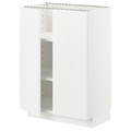 METOD Base cabinet with shelves/2 doors, white/Veddinge white, 60x37 cm