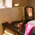 LOTSFÅGEL Scented tealight, Watermelon bright pink, 3.5 hr, 30-pack