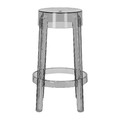 Bar Stool Ghost 66cm, grey transparent