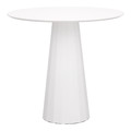 Table Florero, round, single leg, white