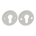 Door Escutcheon Gamar, round, white