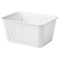 PLOGSVÄNG Storage basket, white, 15x20x10 cm