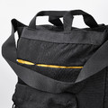 VÄRLDENS Travel tote bag, black, 28x12x44 cm/16 l