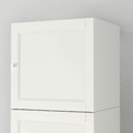 BILLY / OXBERG Bookcase w height extension ut/drs, white, 40x42x237 cm