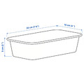 NOJIG Organizer, plastic, beige, 10x20x5 cm