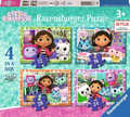 Ravensburger Children's Puzzle 4in1 Gabby's Dollhouse 3+