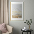 SILVERHÖJDEN Frame, gold-colour, 61x91 cm