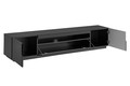 TV Cabinet Loftia 200 cm, black/matt black