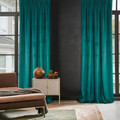 Curtain Rosa 135 x 300 cm, dark turquoise