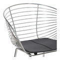 Metal Chair Sligo 44x44cm, silver
