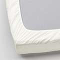 ULLVIDE Fitted sheet, white, 140x200 cm